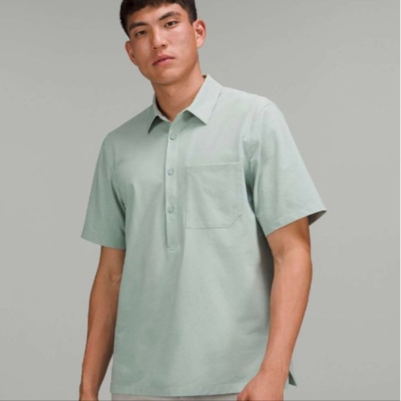 Lululemon WovenAir Popover Shirt Silver Blue - Picture 3 of 11